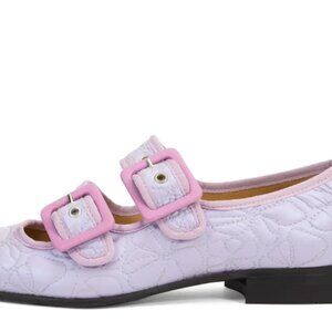 NOWB FLUEVOG Tudor  Fiske Double-Strap Mary Jane Flats